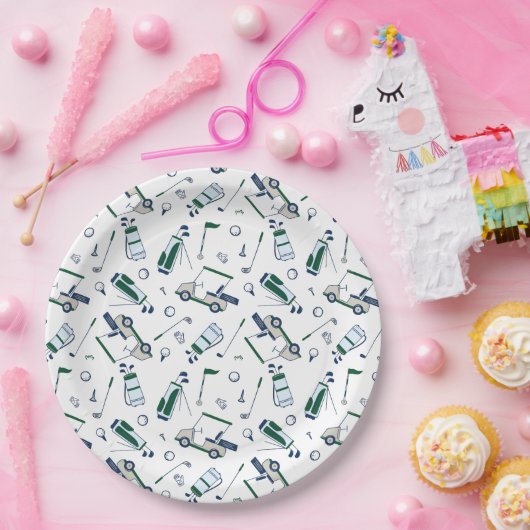 Golf Patroonpapier Borden Papieren Bordje (Feest)