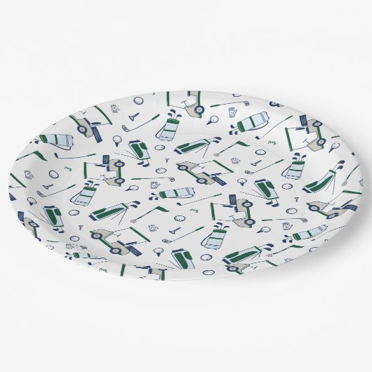 Golf Patroonpapier Borden Papieren Bordje (Gekanteld)