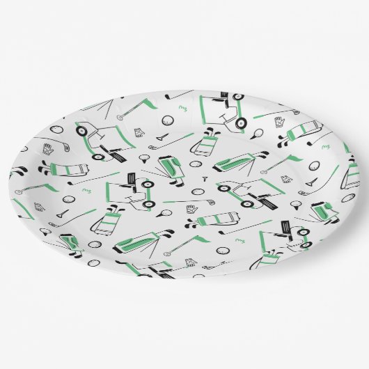 Golf Patroonpapier Borden Papieren Bordje (Gekanteld)