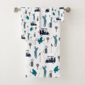 Golf Pattern Bad Handdoek (Insitu)