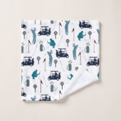 Golf Pattern Bad Handdoek (Wasdoekje)
