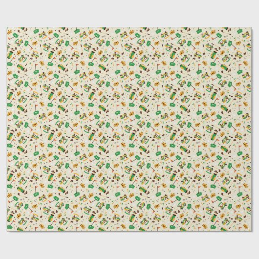 Golf Pattern Cadeaupapier (Vlak)