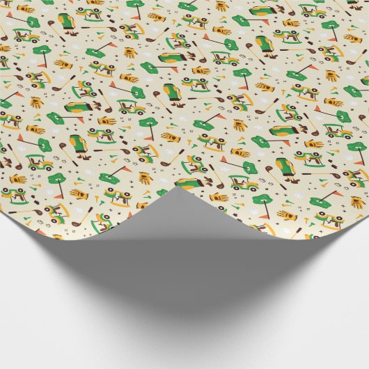 Golf Pattern Cadeaupapier (Hoek)