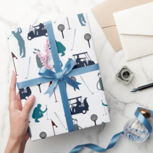 Golf Pattern Cadeaupapier