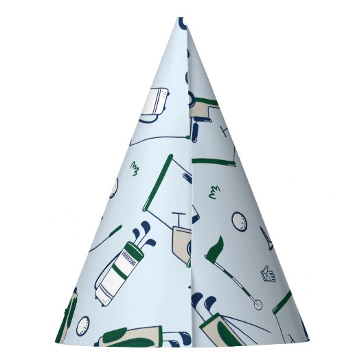 Golf Pattern Feesthoedjes (Achterkant)