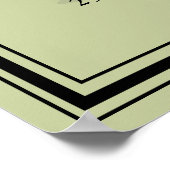 Golf Pensioen Feest Afscheid Welkomstbord Poster (Hoek)