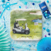 Golf Pensioen met golf thema Papieren Bordje (Feest)