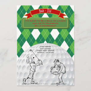 Golf Pensioen Partij Nodigt  Retro Kaart