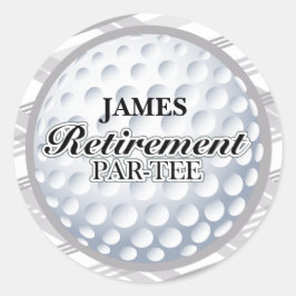 Golf Pensioen Party Stickers