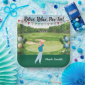 Golf pensioen voor golfer papieren bordje (Feest)