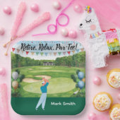 Golf pensioen voor golfer papieren bordje (Feest)