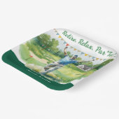 Golf pensioen voor golfer papieren bordje (Gebogen)