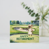 Golf pensioen voor Siamese Cat liefhebbers Briefkaart (Staand voorkant)