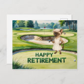 Golf pensioen voor Siamese Cat liefhebbers Briefkaart (Voorkant / Achterkant)
