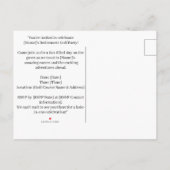 Golf Pensioen voor Siamese Cat Lovers Uitnodiging (Achterkant)