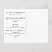 Golf Pensioen voor Siamese Cat Lovers Uitnodiging (Achterkant)