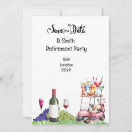 Golf pensioen voor vrouwelijke golfer kaart