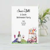 Golf pensioen voor vrouwelijke golfer kaart (Staand voorkant)