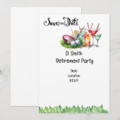 Golf pensioen voor vrouwelijke golfer kaart (Voorkant / Achterkant)