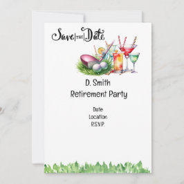 Golf pensioen voor vrouwelijke golfer kaart