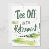 GOLF PENSIONERING, Relax & ParTee voor golfer Kaart (Voorkant)