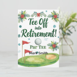 GOLF PENSIONERING T-shirt off ParTee voor golfer Kaart