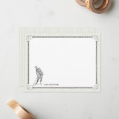  Golf - Persoonlijke flatpanel kaarten - Man Notitiekaartje (Voorkant / Achterkant in situ)