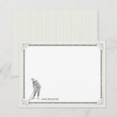  Golf - Persoonlijke flatpanel kaarten - Man Notitiekaartje (Voorkant / Achterkant)