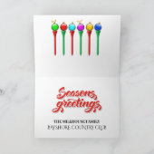 GOLF Persoonlijke of Zakelijke Kerstkaarten Kaart (Binnen)