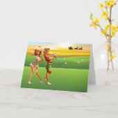 GOLF Persoonlijke of Zakelijke Kerstkaarten Kaart (Gele Bloem)