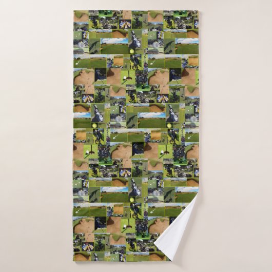 Golf Photo Collage Badhanddoek (Badhanddoek)