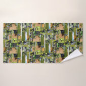 Golf Photo Collage Badhanddoek (Badhanddoek)