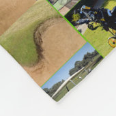 Golf Photo Collage Fleece Deken (Hoek)