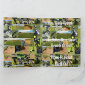 Golf Photo Collage, Funny Big Birthday Kaart (Binnen)