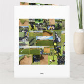 Golf Photo Collage, Funny Big Birthday Kaart (Achterkant)