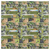 Golf Photo Collage Stof (Swatch)