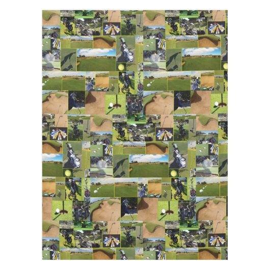Golf Photo Collage Tafelkleed (Voorkant)