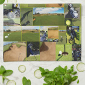 Golf Photo Collage Theedoek (Gevouwen)