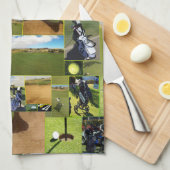 Golf Photo Collage Theedoek (Quarter Fold)