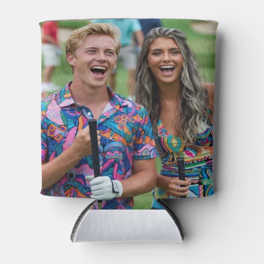 Golf Photo Customize Personalize Blikjeskoeler (Voorkant)