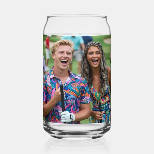 Golf Photo Customize Personalize Blikvorm Glas (Voorkant)