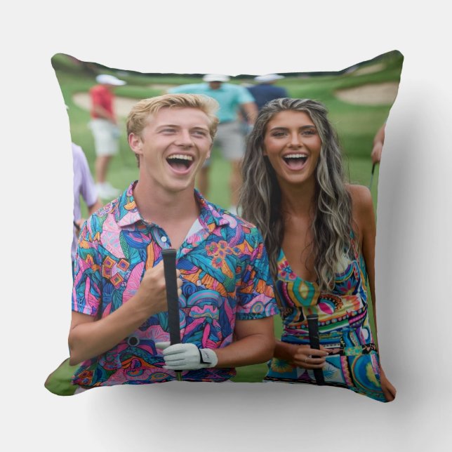 Golf Photo Customize Personalize Kussen (Voorkant)