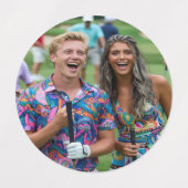 Golf Photo Customize Personalize Labels (Design 2)