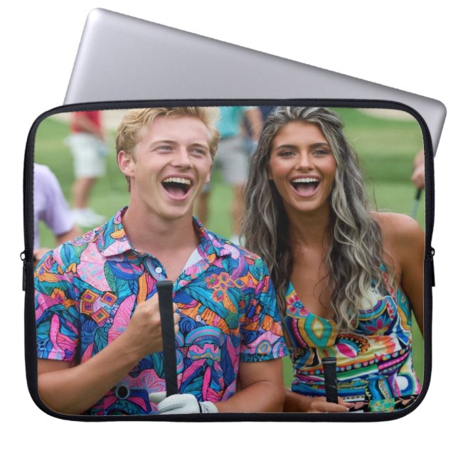 Golf Photo Customize Personalize Laptop Sleeve (Voorkant)