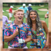 Golf Photo Customize Personalize Raamsticker (Vel 2)