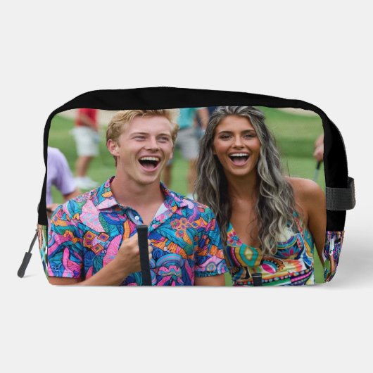 Golf Photo Customize Personalize Toilettasje (Achterkant)