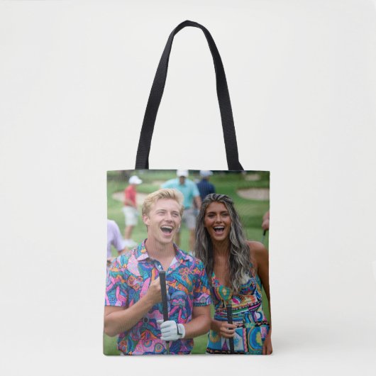 Golf Photo Customize Personalize Tote Bag (Voorkant)