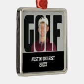 Golf Photo Keepomwille Metalen Ornament (Rechts)