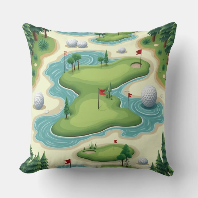 Golf Pillow Kussen (Voorkant)