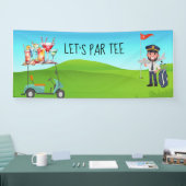 Golf Pilot Let's Par t-shirt Spandoek (Beurs)
